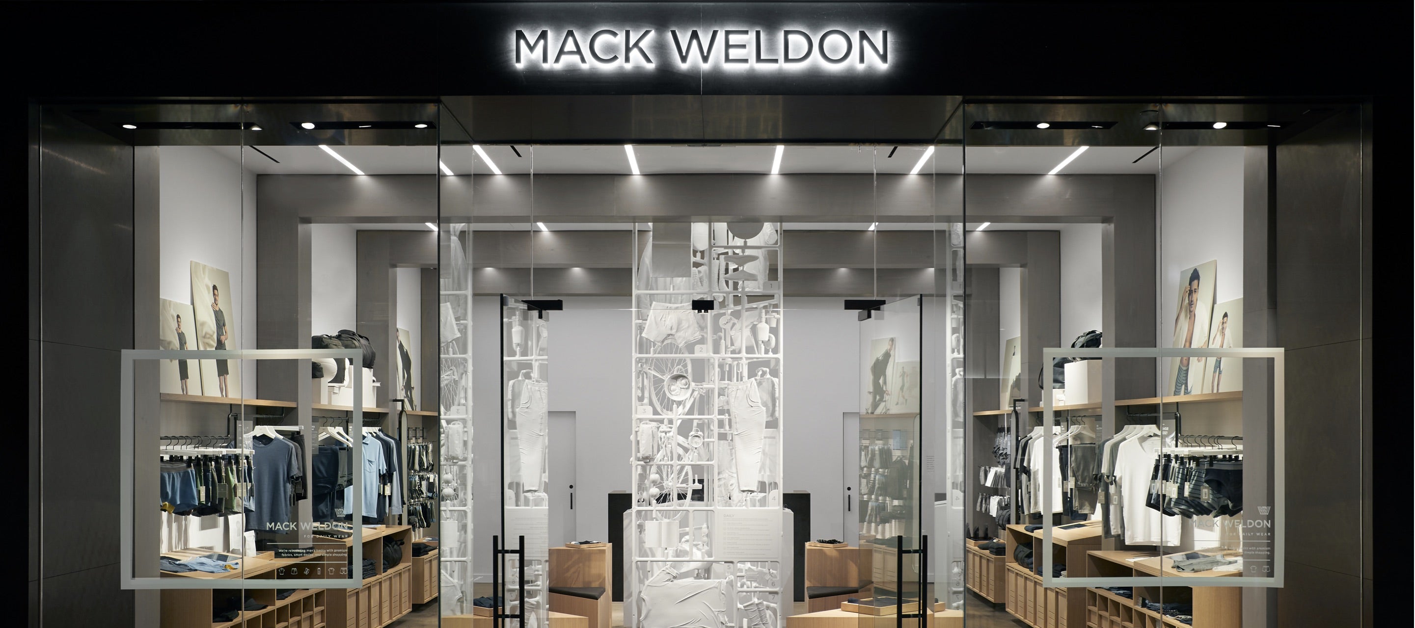 inside the BOSTON, MA - SEAPORT Mack Weldon store