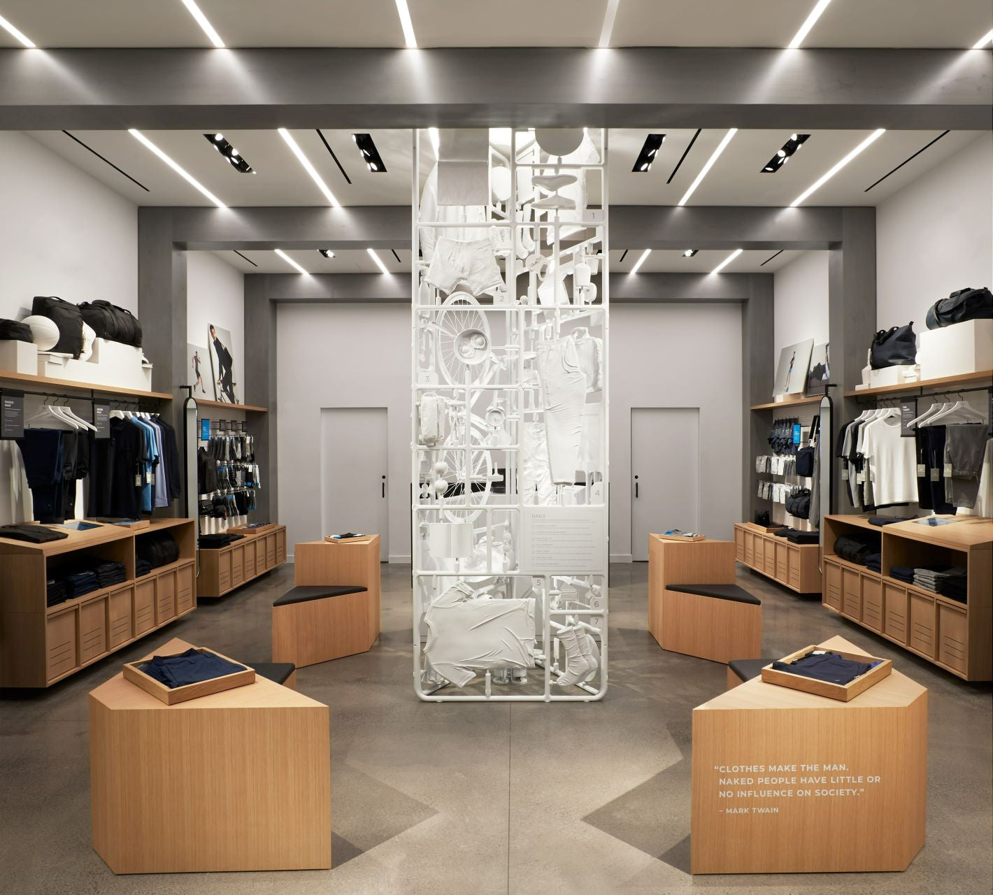 inside the BOSTON, MA - SEAPORT Mack Weldon store