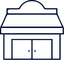 a "storefront" logo