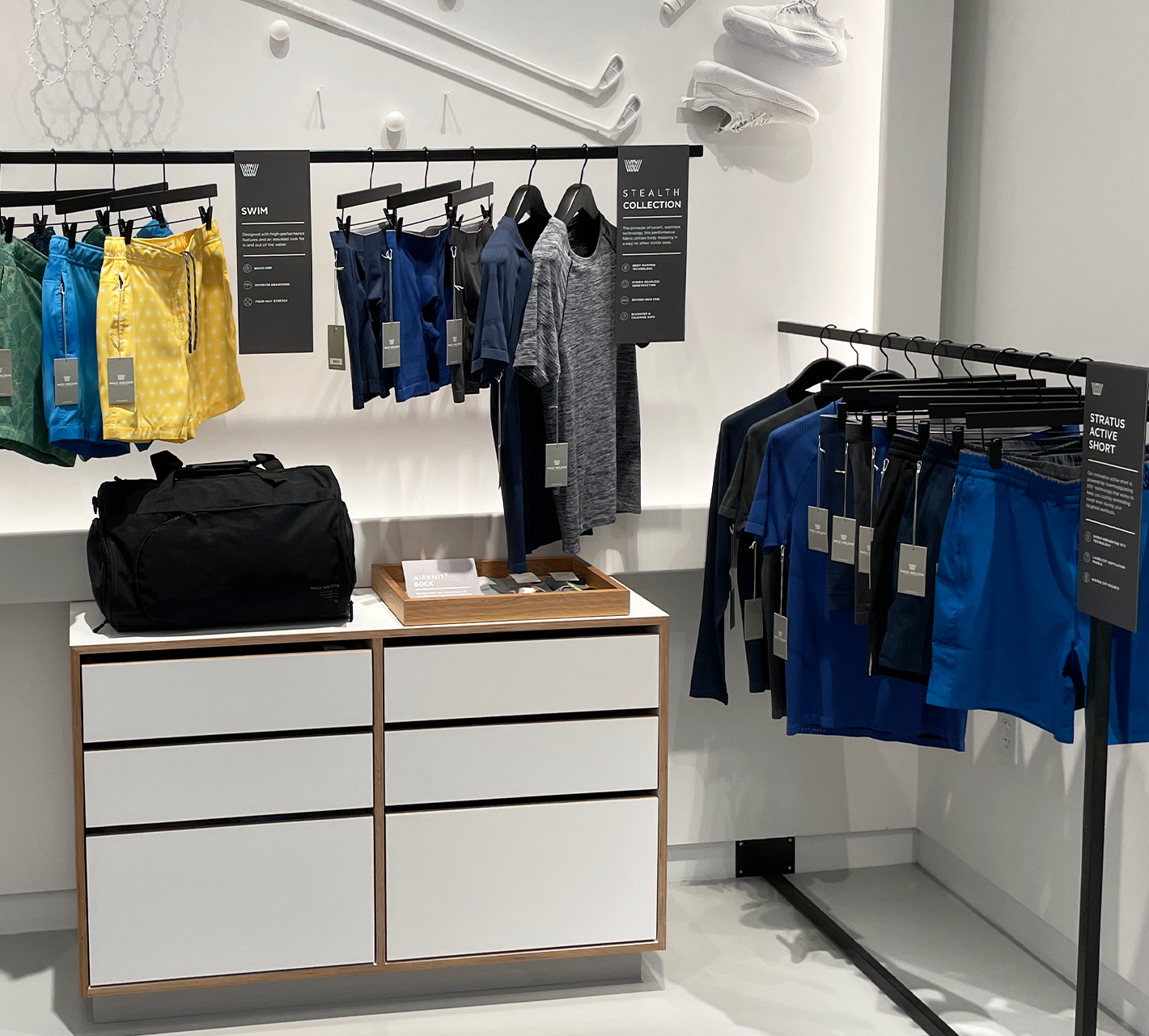 Interior of BOSTON, MA - SEAPORT Mack Weldon store