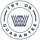 a logo for "Try on Guarantee"