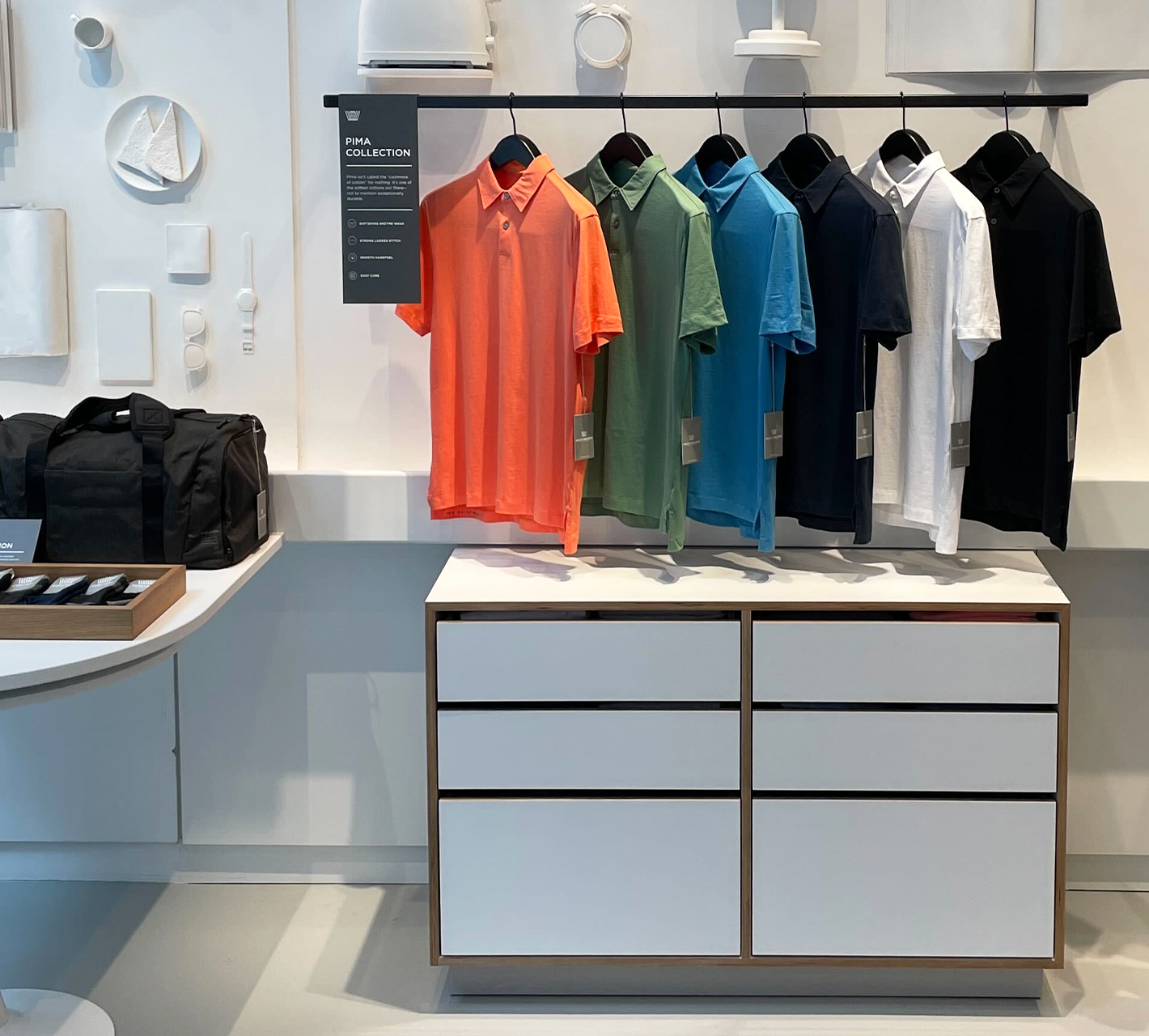 Interior of BOSTON, MA - SEAPORT Mack Weldon store